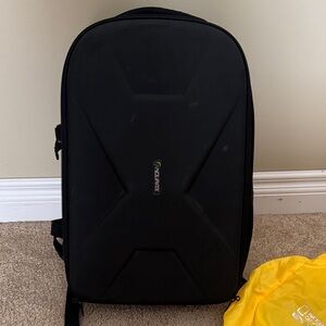Endurax Black Hard Shell Backpack